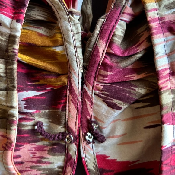 Anthropologie Blouse Open Back Burgundy - Picture 7 of 7